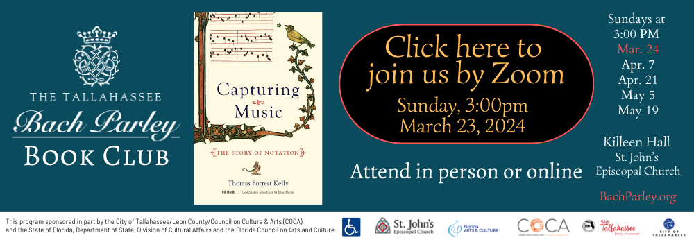 Click here to join the Bach Parley Book Club by Zoom